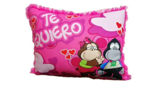 Cojín "Te Quiero" – Gorilón y Chita